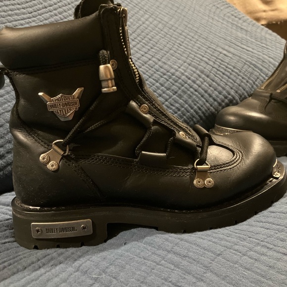Harley-Davidson Black Motorcycle Boots - Women’s size 8 - Picture 4 of 10